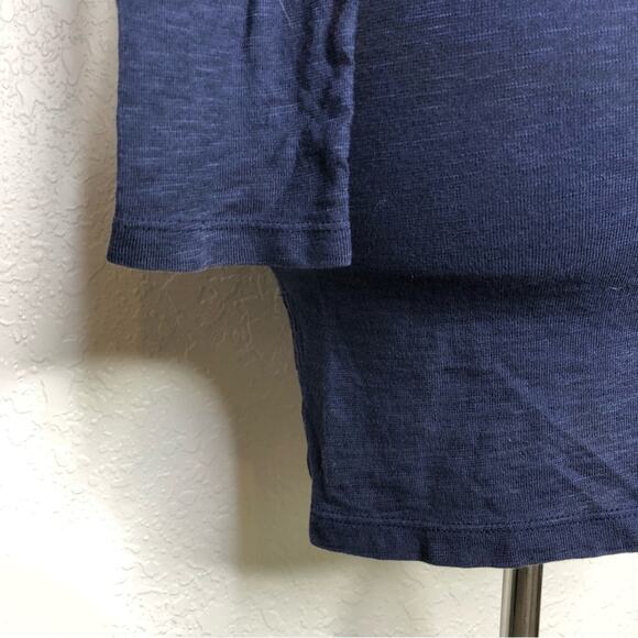 Lilly Pulitzer navy blue white scroll trim hooded knit top size Extra Small XS - Picture 12 of 13